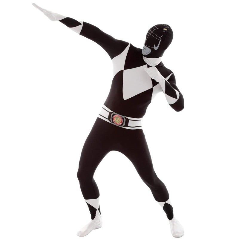 Morphsuits Black Power Rangers Costume, Power Rangers Costumes for Men, Morphsuit Costume for Men, Halloween Costumes Mens - Image 1